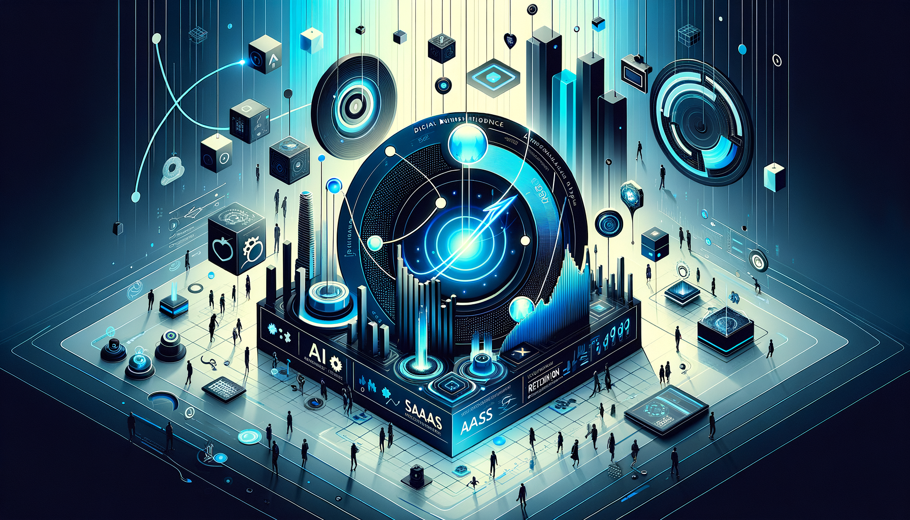 Editorial illustration for ai's impact on saas - digital business intelligence